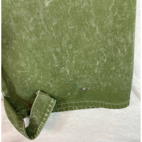 Fashion Nova Women's Junior Size 11 Green Cargo Jeans Hip Hop Skater Wide Leg - Picture 10 of 16